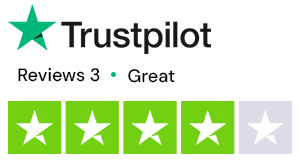 4 out of five star rating on Trustpilot